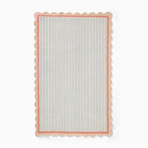 Pink Chicken Stripe Rug