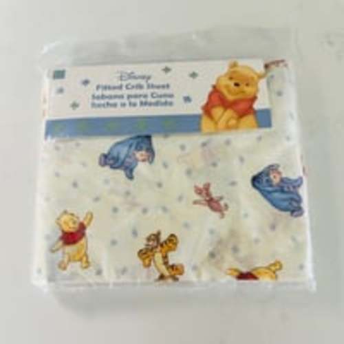 Disney POOH Fitted Crib Sheet 28x52 DAYS OF HUNNY Crown Crafts USA NIP