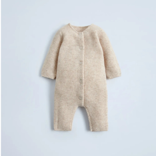 WOOL AND CASHMERE BLEND JUMPSUIT - Sand / Marl | ZARA United States