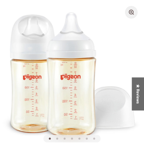 Wide Neck Baby Bottle 2 Packs, 8.1 Oz (3+ months)