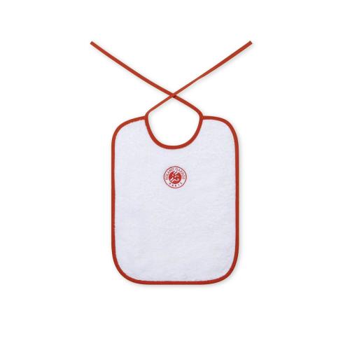Roland-Garros Tennis Baby Bib - White