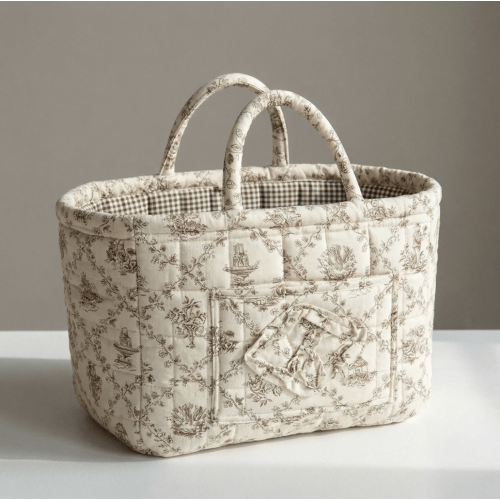 Large Floral Car Basket