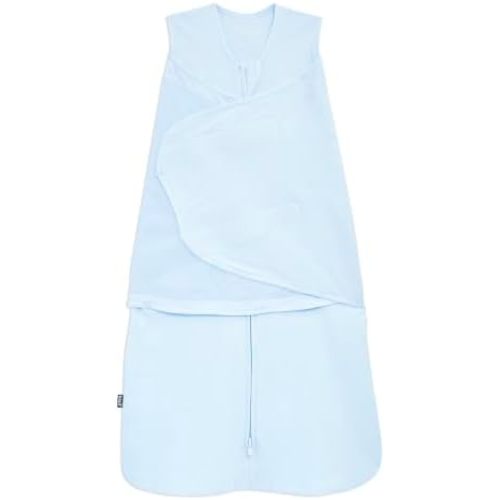 HALO SleepSack Swaddle | Cotton | 1.5 TOG | 68-75°F | 6-12 lbs |Baby Blue