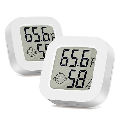 Indoor Thermometer 2Pack, Humidity Gauge Meter Digital Hygrometer Room Thermometer