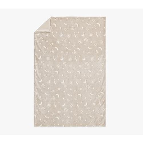 Glow In The Dark Fur Throw , Oat