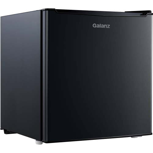 Galanz Small 1.7 Cu ft Single Door Mini Fridge GL17BK for Dorm, Kitchen, Black