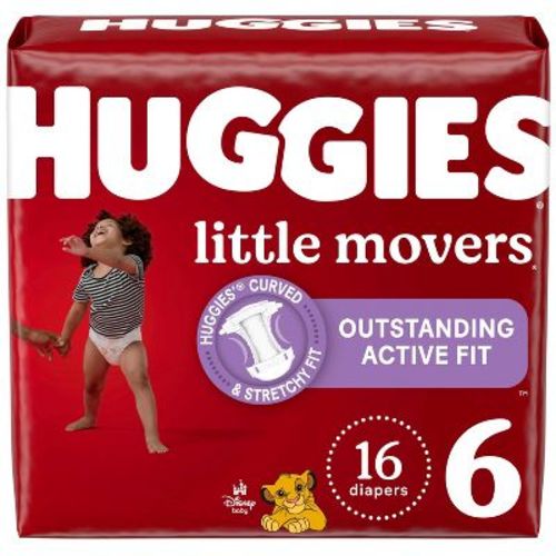 Huggies Little Movers Active Fit Diapers - Size 6 - 16ct