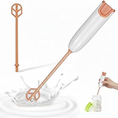MAGICLULU Handheld Electric Baby Formula Mixer with 2 Stirring Sticks, Portable Small Drink Milk Powder Mixer for Bottle Protein Powder Coffee Travel Office Home Stirrer Supply