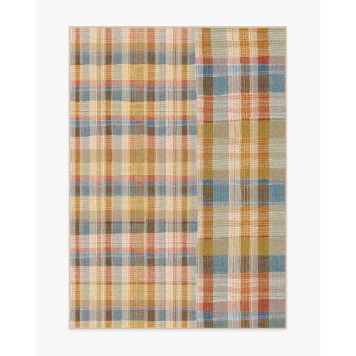 Linnea Ochre Multicolor Flatwoven Rug | Ruggable US