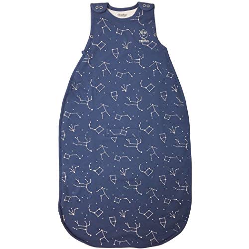 Woolino Toddler Sleep Sack, 4 Season, Merino Wool and Organic Cotton, Baby Sleep Bag, 2-4 Years, Night Sky