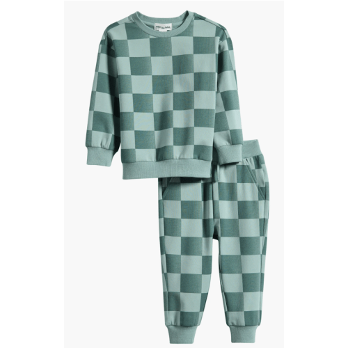 Checkerboard Sweatshirt & Joggers Set