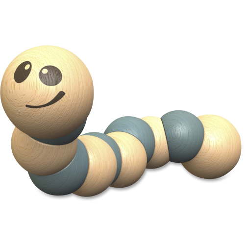 BeginAgain Earthworm Wooden Toy