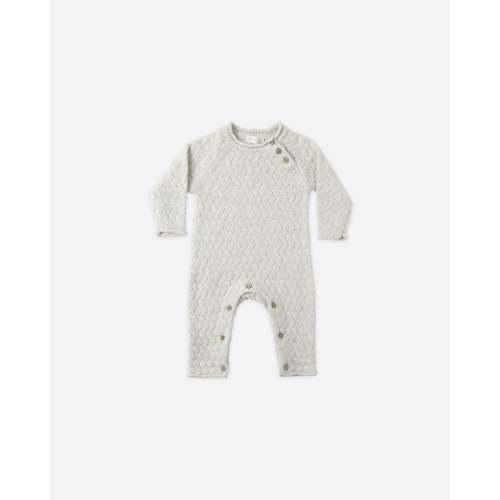 Cozy Heather Knit Jumpsuit || Blue – Quincy Mae