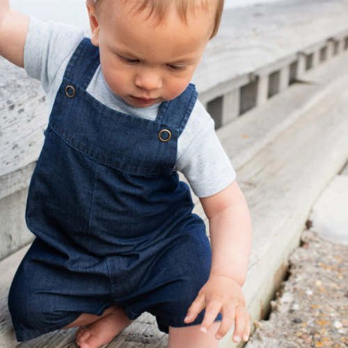 Baby Cotton Overall - Dark Denim – MamaOwl