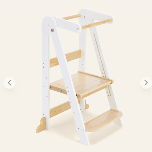 Harppa Nordi Foldable Toddler Tower – Compact Montessori-Inspired Standing Tower for Ages 2–4, Wooden Convertible Tower for Kitchen, Bathroom & More