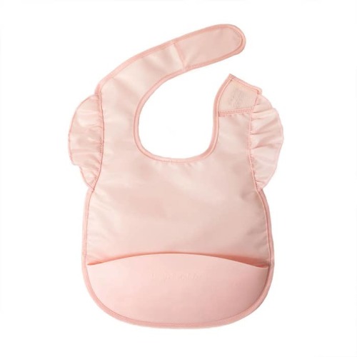 Mess-Proof Silicone Ruffle Pocket Bib