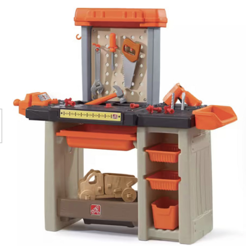 Step2 Handyman Workbench for Kids with 50-Piece Accessory Set and Interactive Features 489499
