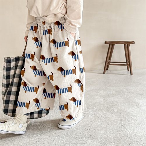 Baby & Kids Dachshund Print Casual Pants