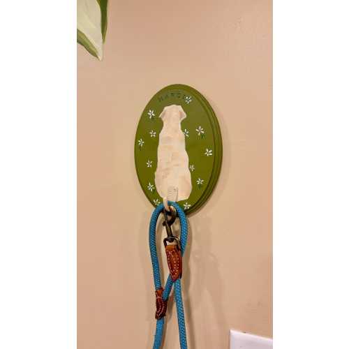 Personalized Hand-Painted Pet Leash Holder