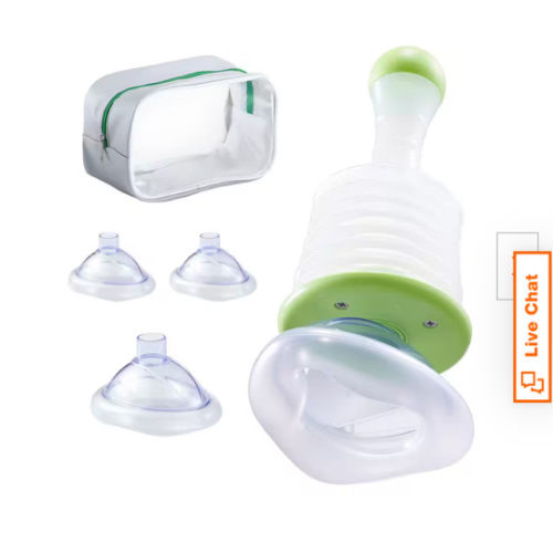 Choking Rescue Device First Aid Kits Portable Airway Clearing Kit with 5-Multi-Size Masks and Storage Bag for Home