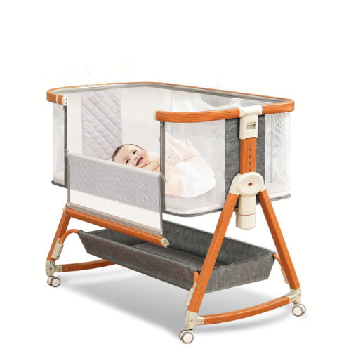 Harriet Bee 3 In 1 Bassinet,baby Bassinets Bedside Sleeper,adjustable Height Bedside Bassinet For Baby With Wheels And Storage Basket,4-sided Mesh Bedside Crib For Newborn 0-6 Months (grey) | Wayfair