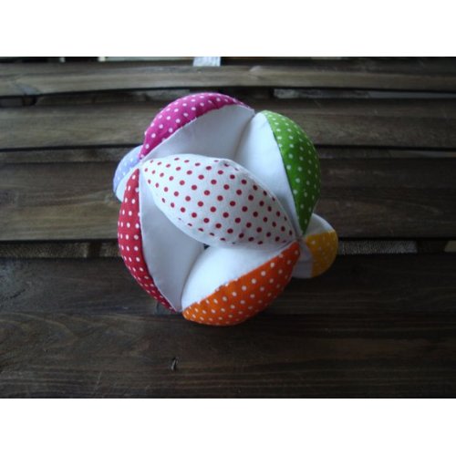 Puzzle ball, Montessori baby toy, fabric ball, poly fill