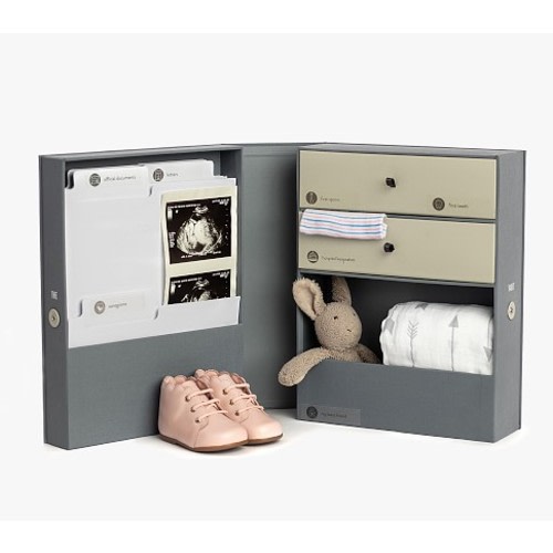 Savor The Vault Baby Keepsake Box - Slate