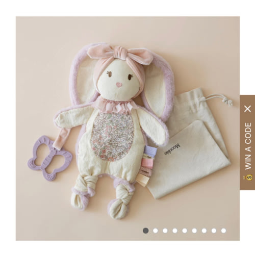 Bunny Lovey for Baby | Soft & Snuggly Baby Security Blanket | Moonkie