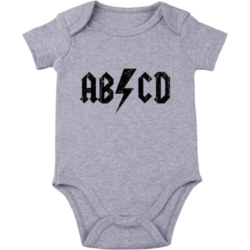 ABCD Baby Bodysuit Newborn Bodysuit Boy Funny Baby Clothes Rock Band Babies Clothes Infant