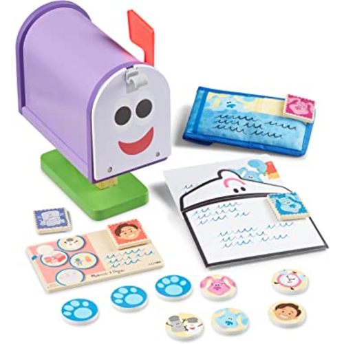 Melissa & Doug Blue's Clues & You! Wooden Mailbox Play Set (27 Pieces)