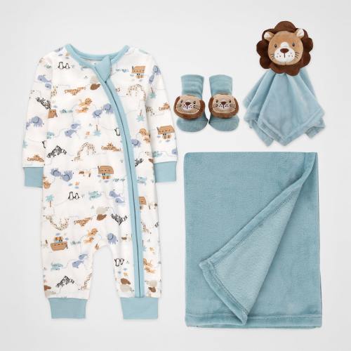 Baby Essentials Baby Boys 4-pc. Baby Clothing Set, Color: Teal - JCPenney