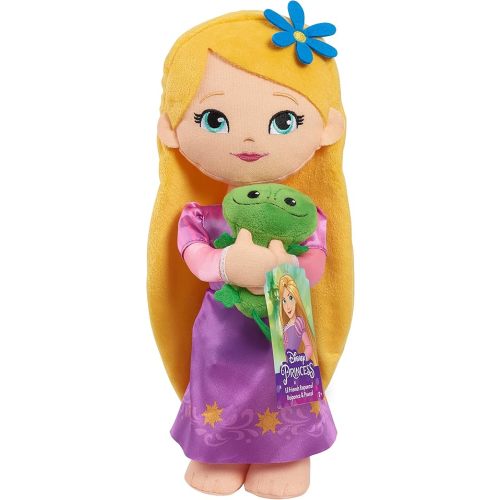Disney Princess Lil' Friends Rapunzel & Pascal 14-inch Plushie Doll and Accessories, Kids Toys for Ages 3 Up by Just Play