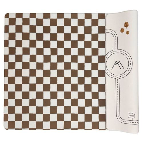 LITTLE Bot Toffee Checkerboard and Road Nordic Baby Playmat