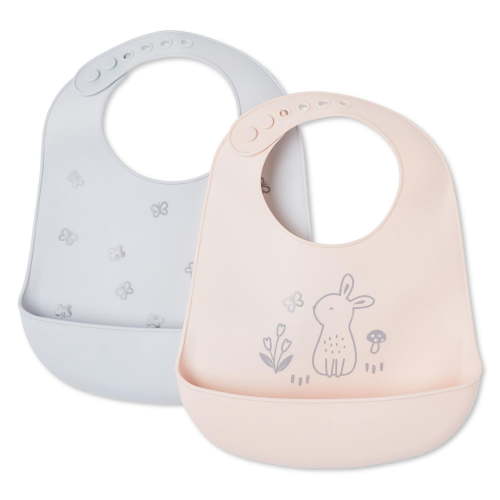 George Infants' Gender Inclusive Silicone Bib 2-Pack - Walmart.ca