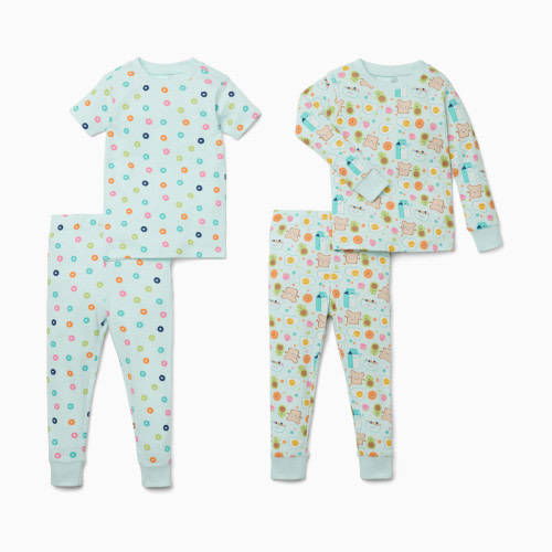 Small Story Pajamas Set 2 Pack - Happy Breakfast, 4 T