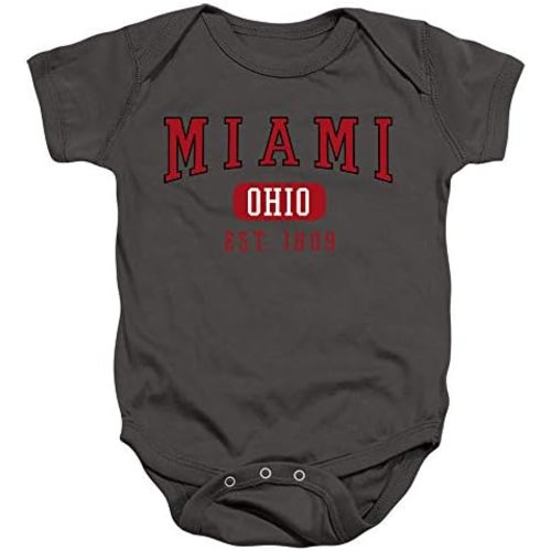 Miami University Official Established Date Unisex Infant Snap Suit for Baby