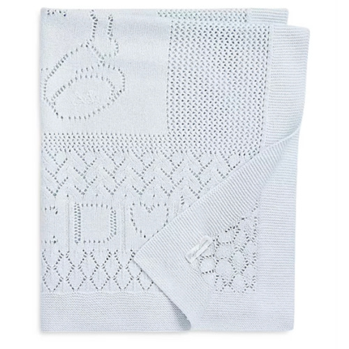 Ralph Lauren Unisex Pointelle Knit Organic Cotton Blanket - Baby