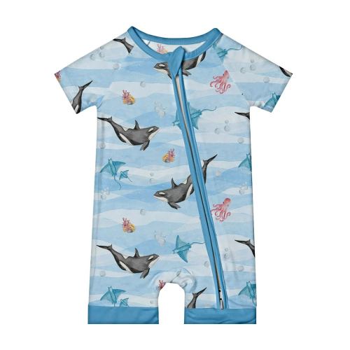 Newborn Ocean Bamboo Sleeper