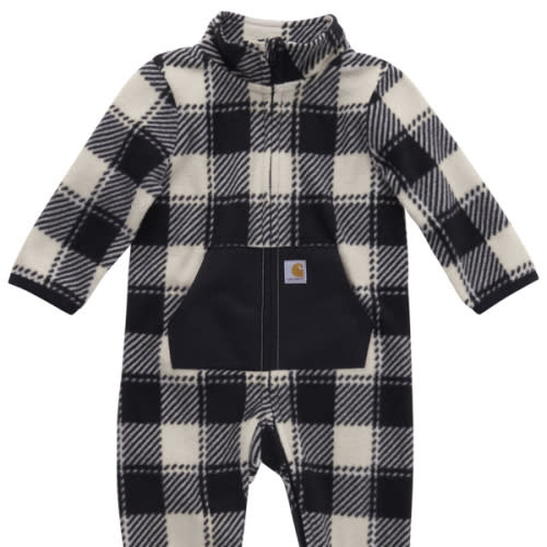 Carhartt Infant Boys' Plaid Print Long Sleeve Onesie