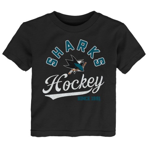 Toddler San Jose Sharks Black Take the Lead T-Shirt