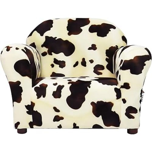 Roundy Toddler Armchair with Soft Microsuede Upholstery Durable Wooden Frame, Ergonomic Design, Fully Assembled, Comfortable Kids Chair for Ages 2-5, Ideal for Bedroom, Playroom & Daycare Use.