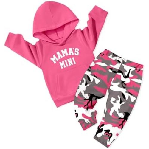 KANGKANG Toddler Baby Girl Clothes Hoodie Sweatshirts Print Pants 2 Piece Outfits Cute Fall Winter Clothing Set