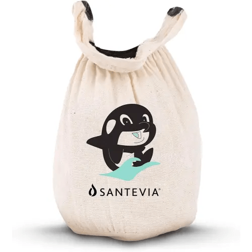 Organic Cotton Bath Faucet Filter by Santevia | Sensitive Skin Bathtub Water Purifier | Adds Nourishing Minerals for Hair & Skin | Chlorine Filter | Made in North America