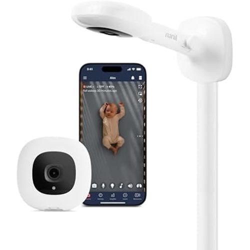 Nanit Smart Baby Video Monitor - Camera & Wall Mount - 1080p Wi-Fi Camera