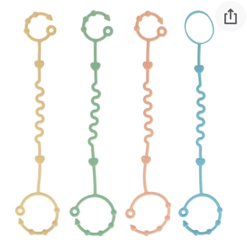 Pacifier & Bottle Bungee Set (4 Pack)