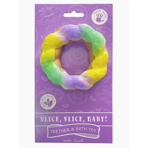 King Cake Teether & Bath Toy – The Velvet Monkey