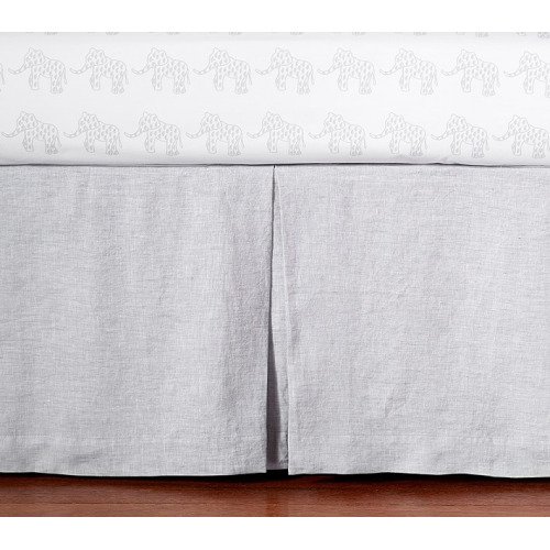 Belgian Flax Linen Crib Skirt