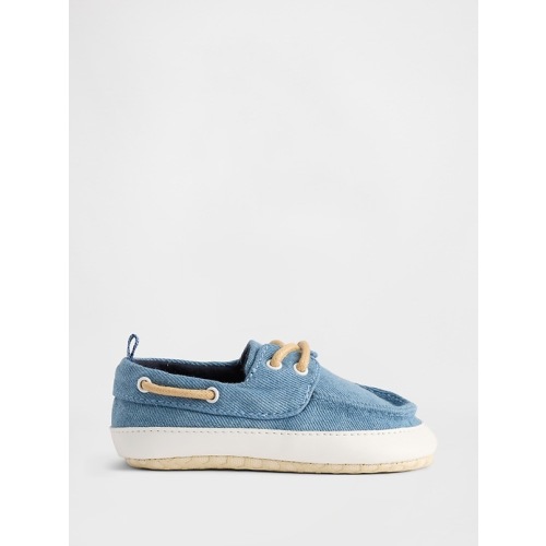 Baby Denim Boat Shoes