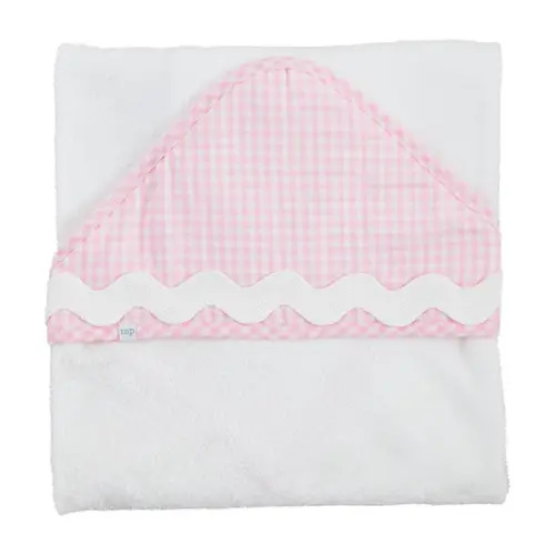 Pink Ric-Rac Hooded Towel