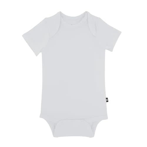 KYTE BABY Short Sleeve Unisex Baby Bodysuits, Rayon Made From Bamboo Material